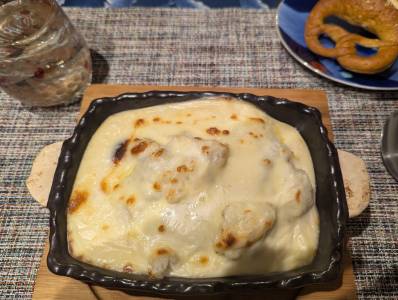 里芋と鶏肉のグラタン