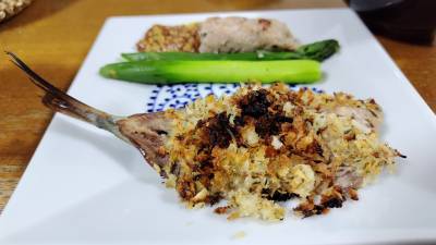 いわしの香草パン粉焼き