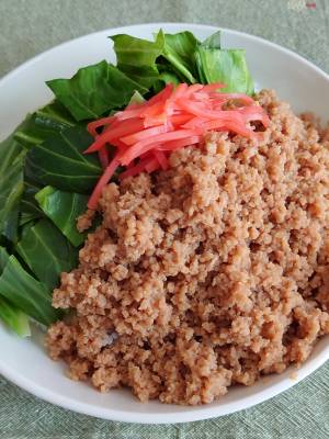 ふんわり鶏そぼろ丼