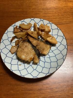 さわらとたけのこの照り焼き