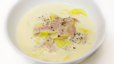 キャベツの豆乳スープ