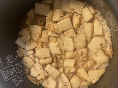 バター焼きたけのこご飯