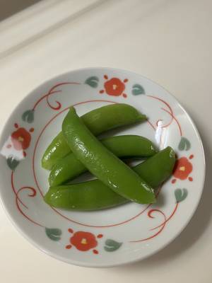 冷凍スナップえんどうのサラダ