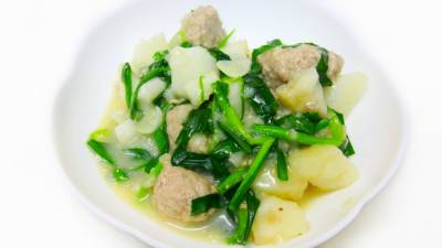 豚ひき肉と長芋のみそ煮