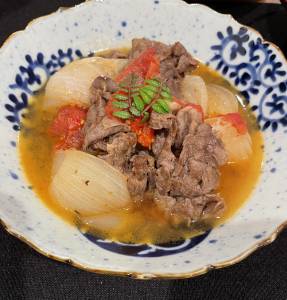 新たまのトマトすき煮