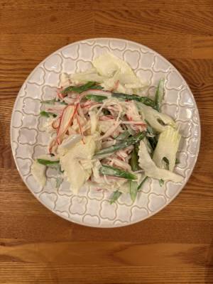 絹さやのサラダ