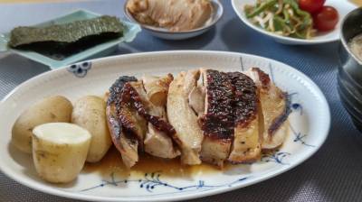 鶏肉の塩こうじ香草焼き
