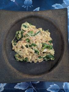 かにかまの卵カレー炒め