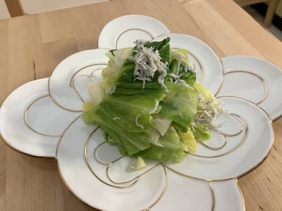春キャベツのしらすオイル