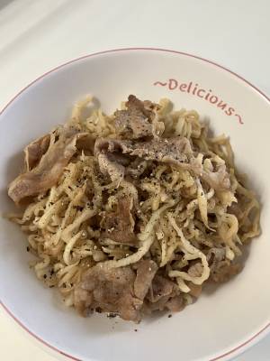 切り干し大根と豚肉の炒め物