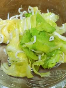 春キャベツのしらすオイル