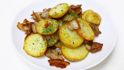 豚バラとじゃがいものカリカリ焼き