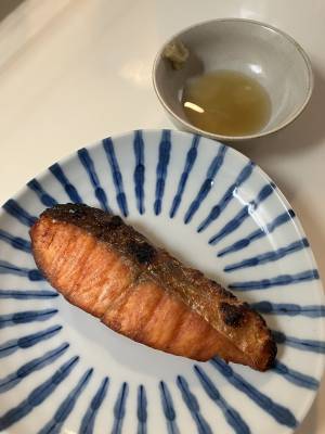 銀ざけの塩焼き