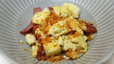 豆腐のベーコンソテー