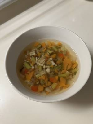 刻み野菜スープ