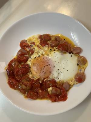 卵のトマト煮