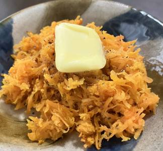 春にんじんの明太子バター炒め