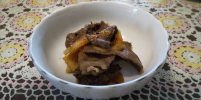 新しょうがと牛肉のさっと煮