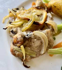 鶏もも肉のレモン塩だれ