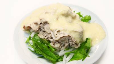 豚しゃぶのとろろがけ