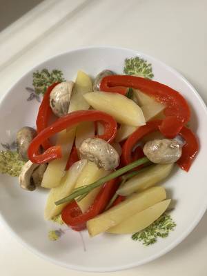 レンチン野菜のローズマリーマリネ