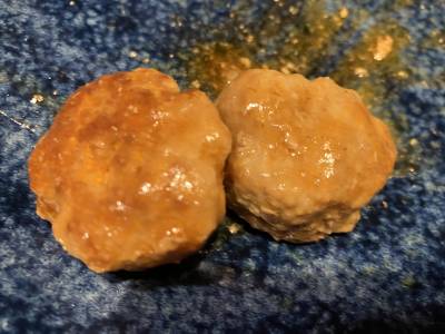 肉だんごの甘酢ソースかけ