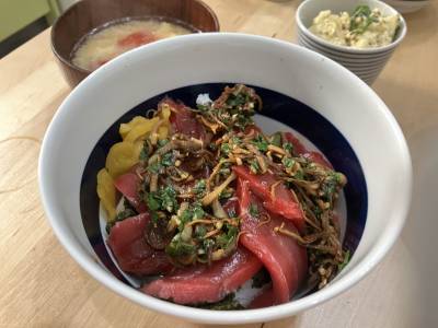 まぐろのさわやか薬味丼