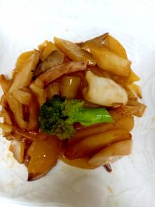 もんごういかと季節野菜の炒め