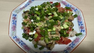 なすと豚肉のさっぱり焼きびたし