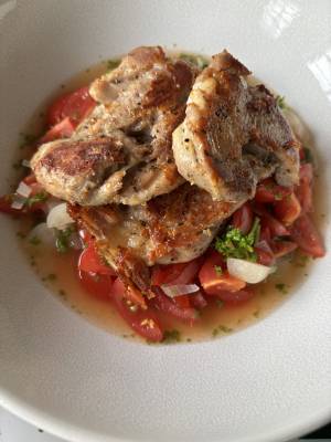 チキンソテー らっきょうソース