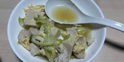 高野豆腐の卵とじ