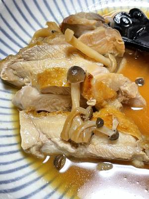 鶏の照り焼き 黒酢風味