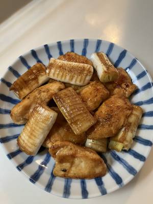 鶏肉とねぎのくわ焼き