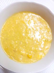 コーンと卵の中華スープ