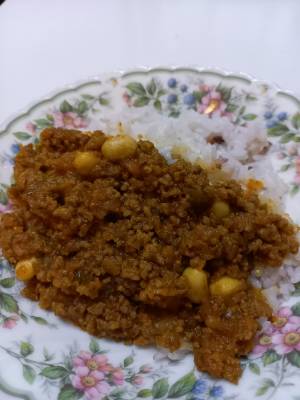 豆入りドライカレー