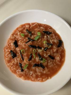 トマトジュースのリゾット