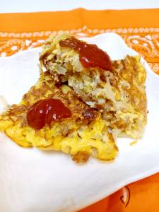 もやしのスパニッシュオムレツ