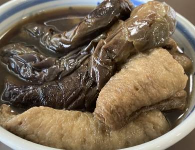 なすと油揚げの田舎煮