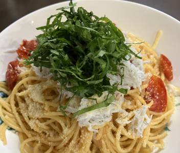セミドライトマトのパスタ
