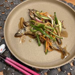 揚げししゃもの南蛮漬け