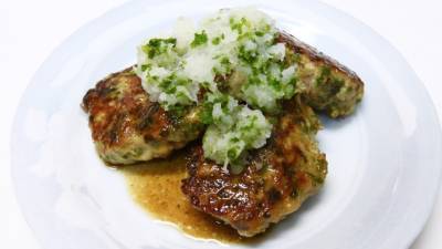 パセリたっぷり和風バーグ
