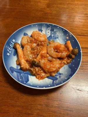 レンジえびチリ