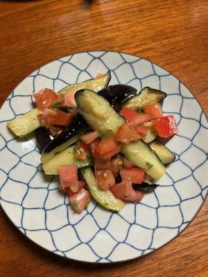 揚げなすのサラダ