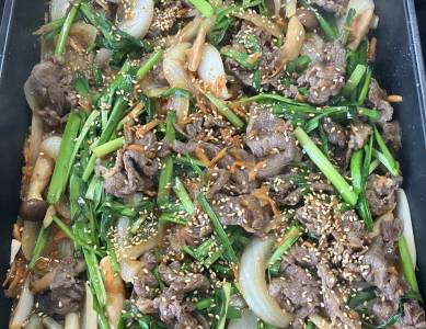 韓国風牛肉の炒め物