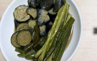 夏野菜の揚げびたし