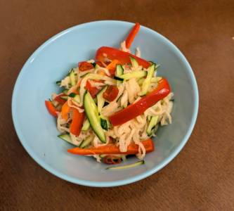 切り干し大根のソムタム風サラダ