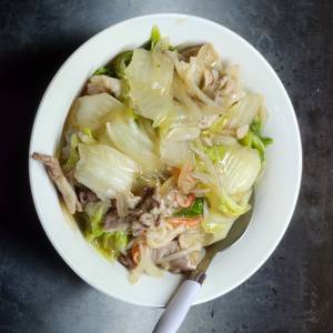 レンジで中華丼