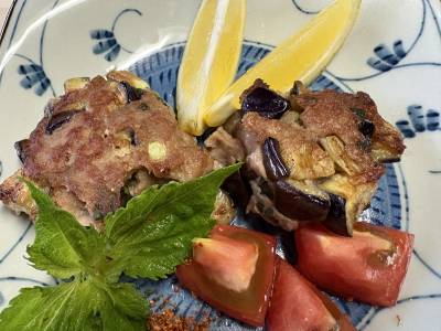 コロコロなすのしそつくね