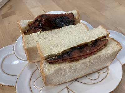 ベーコンチーズのチャイナサンド