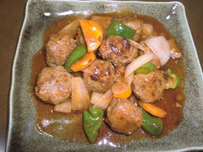 肉だんごの甘酢あん